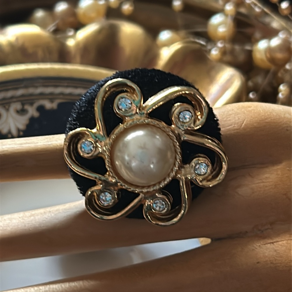 Vintage Button Ring - image 5